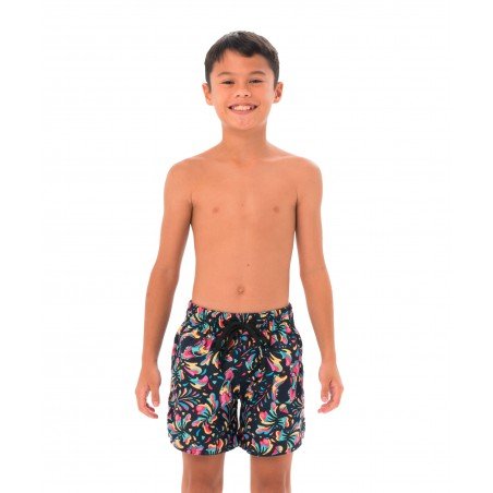 BOYS TIGER SKULL JAX BOARDSHORT ELASTIC WAIST
