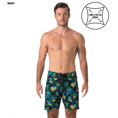 MEN TIKI FACE BOARDSHORT 4WAY