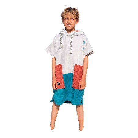 Surf, Bath and Beach Poncho – Kid (6-9 years) – Marin Sky / Navy