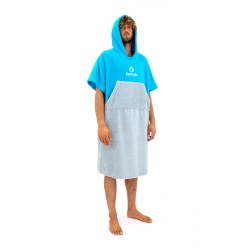 PONCHO CYAN & GREY