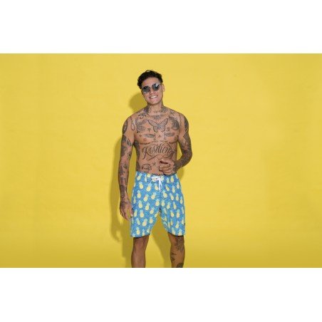 MEN ZEBRA PINE  LIAM 4 WAYS STRETCH BOARDSHORT