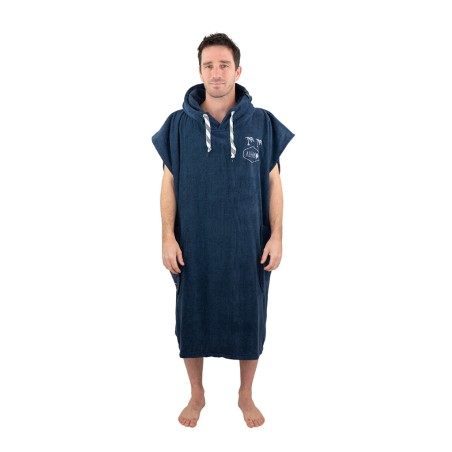 ADULT HOODED PONCHO Black / GREY