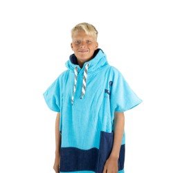 JUNIOR PONCHO 9-15 years TURQUOISE NAVY