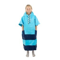 JUNIOR PONCHO 9-15 years TURQUOISE NAVY