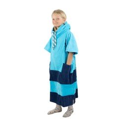 JUNIOR PONCHO 9-15 years TURQUOISE NAVY
