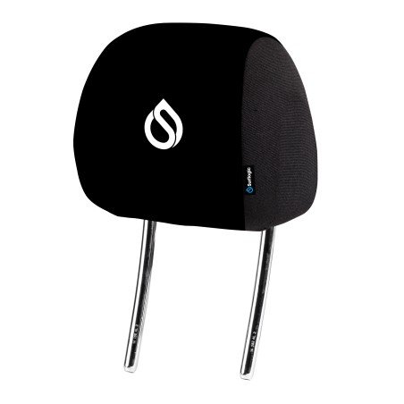 Car headrest cover black