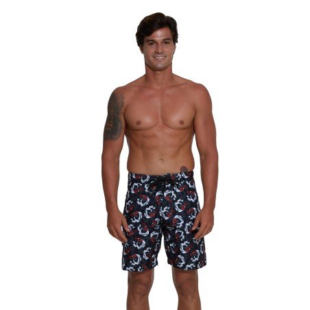 MEN STIPPLING LEVI LONG LENGTH BOARDSHORT